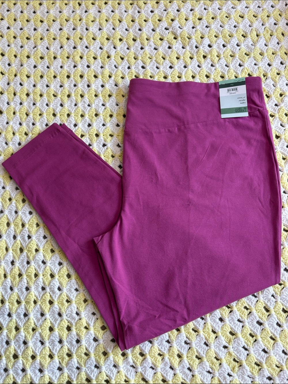 NWT Terra & Sky Fitted High Rise Meadow Mauve TS Core Leggings Women's Size 4X !